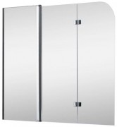 Шторка для ванной Koller Pool Waterfall line QP96 150х140 см левая хром/прозрачное стекло QP96(left) chrome,clear