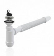 Сифон для раковины Koller Pool A41+A710 d40 с гибким соединением R40CF