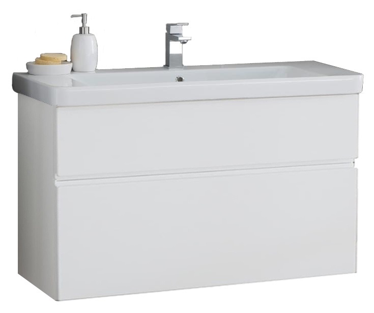 Тумба з раковиною Kolpa-san Oxana OUO 105 105.5х65.15 см ДСП з ПВХ-плівкою білий 507210