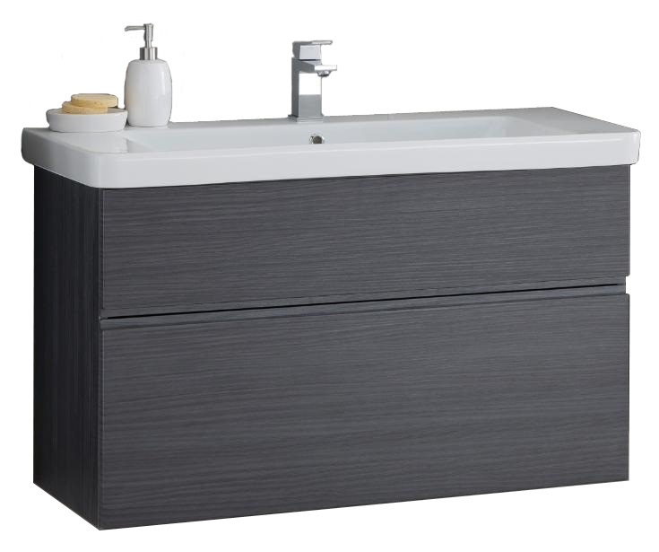 Тумба с раковиной Kolpa-san Oxana OUO 105 105.5х65.15 см ДСП с ПВХ-пленкой темный дуб 507230