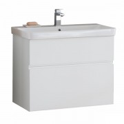 Тумба с раковиной Kolpa-san Oxana OUO 80 80.5х65.15 см ДСП с ПВХ-пленкой белый 506570