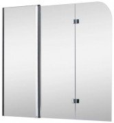 Шторка для ванной Koller Pool Waterfall line QP96 150х140 см левая хром/прозрачное стекло QP96(left) chrome,clear