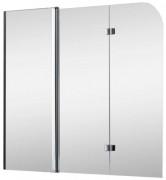 Шторка для ванной Koller Pool Waterfall line QP96 150х140 см левая хром/прозрачное стекло QP96(left) chrome,clear