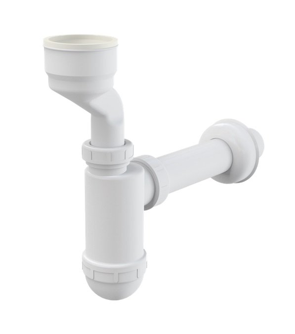 Сифон для писсуара Koller Pool  A45A с манжетой пластик белый UWP
