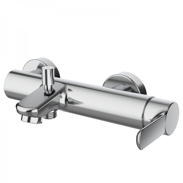 Смеситель для ванной GRB Tender настенный однорычажный хром 904900