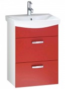 Тумба с раковиной Kolpa-san Viva OUV 50 49.5х70.5 см ДСП красный 505330