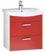 Тумба с раковиной Kolpa-san Viva OUV 70 70х70.5 см ДСП красный 505430