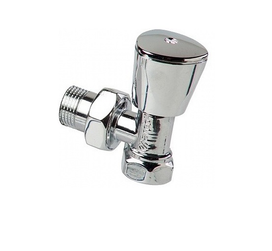 Кран радиаторный Arco 1/2х1/2 угловой хром 503505