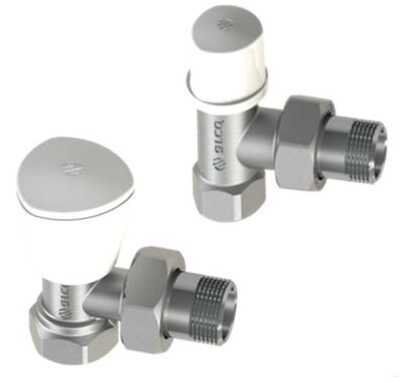 Набор кранов для радиатора угловых Arco латунь KCM17