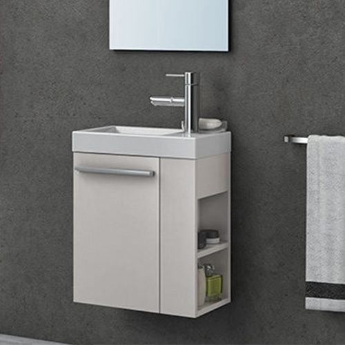 Тумба з раковиною Kolpa-san Kiki OUK 40 L 40.6х51 см ліва ДСП білий 529120