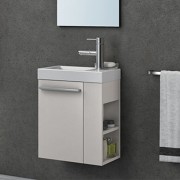 Тумба с раковиной Kolpa-san Kiki OUK 40 L 40.6х51 см левая ДСП белый 529120