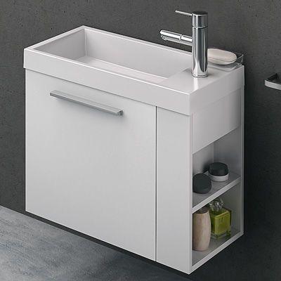 Тумба з раковиною Kolpa-san Kiki  OUK 50 L 50.6х51 см ліва ДСП білий 568080