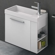 Тумба с раковиной Kolpa-san Kiki OUK 50 L 50.6х51 см левая ДСП белый 568080