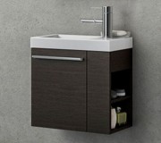 Тумба с раковиной Kolpa-san Kiki OUK 50 L 50.6х51 см левая ДСП темный дуб 582870