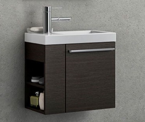 Тумба с раковиной Kolpa-san Kiki OUK 50 D 50.6х51 см правая ДСП темный дуб 538830