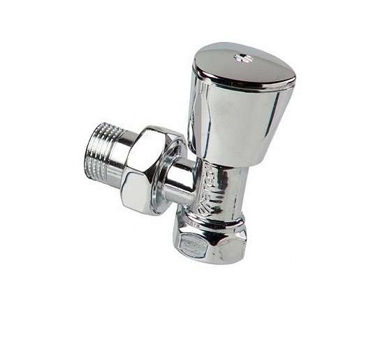 Кран радіаторний Arco 1/2х1/2 кутовий хром 503505