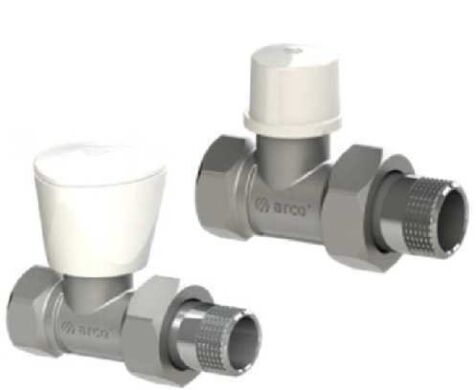 Набір кранів для радіатора прямих Arco латунь KCM13