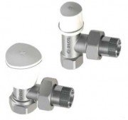 Набор кранов для радиатора угловых Arco латунь KCM17