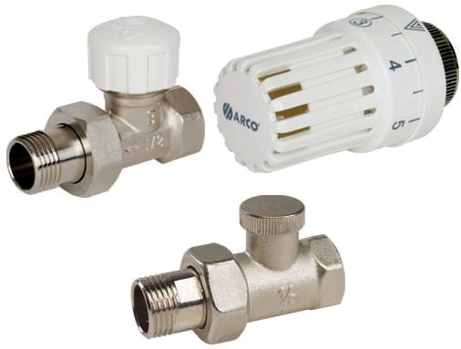 Термокомплект радіаторний Arco прямий 1/2