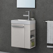 Тумба с раковиной Kolpa-san Kiki OUK 40 L 40.6х51 см левая ДСП белый 529120