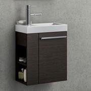 Тумба з раковиною Kolpa-san Kiki OUK 40 D 40.6х51 см права ДСП темний дуб 529150