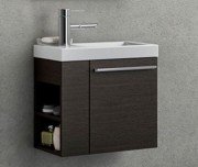 Тумба с раковиной Kolpa-san Kiki OUK 50 D 50.6х51 см правая ДСП темный дуб 538830