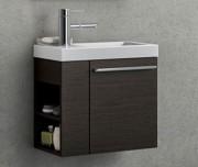 Тумба з раковиною Kolpa-san Kiki OUK 50 D 50.6х51 см права ДСП темний дуб 538830