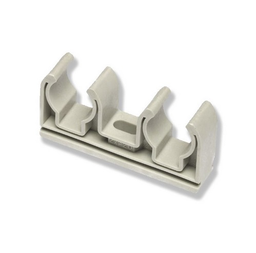 Крепление для трубы Ekoplastik двойное 2х25 мм полипропилен PRDV0252XX