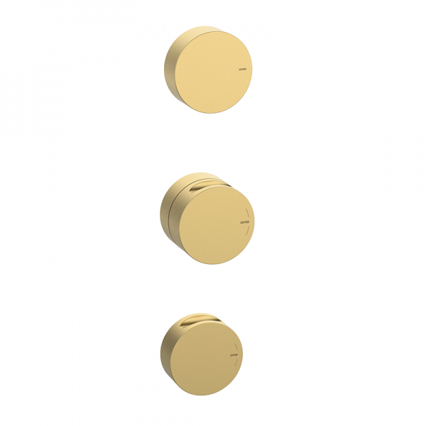 Смеситель для душа GRB in Cool термостатический 2/3 скрытого монтажа матовое золото 90105007