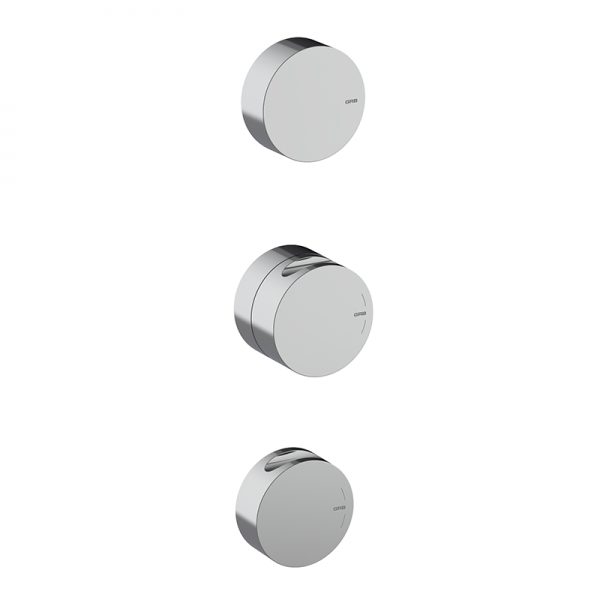 Змішувач для душа GRB in Cool термостатичний 2/3 прихованого монтажу хром 90105000