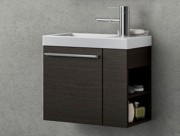 Тумба с раковиной Kolpa-san Kiki OUK 60 L 60.6х51 см левая ДСП темный дуб 561200