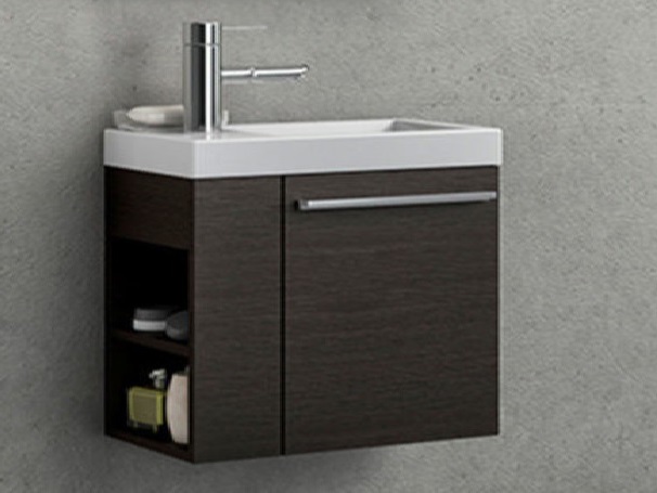 Тумба з раковиною Kolpa-san Kiki OUK 60 D 60.6х51 см права ДСП темний дуб 561180