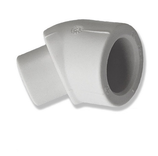 Уголок Ekoplastik 45° 20 мм вутренний/внешний полипропилен SKO12045XX