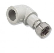  	Уголок Ekoplastik с накидной гайкой 20х1/2″ полипропилен/латунь SKOM02020X