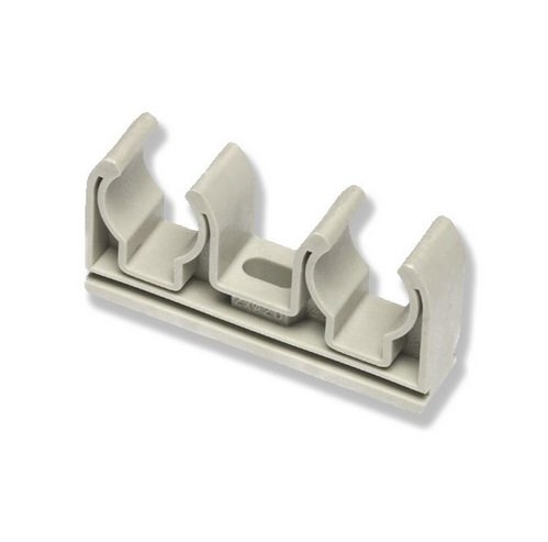 Кріплення для труби Ekoplastik подвійне 2х20 мм поліпропілен PRDV0202XX