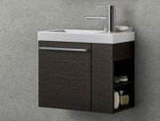 Тумба с раковиной Kolpa-san Kiki OUK 60 L 60.6х51 см левая ДСП темный дуб 561200