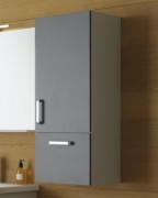 Пенал для ванної Kolpa-san Evelin E 1021 37.2х102 см ДСП сірий/антрацит 574010