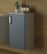 Шафка для ванної Kolpa-san Evelin E 702 підвісна 37.2х71.6 см ДСП сірий/антрацит 574040