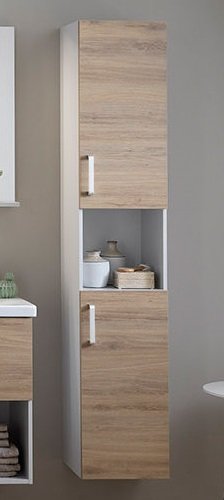 Пенал для ванної Kolpa-san Evelin E 1702 37х170 см ДСП сірий/дуб 574080