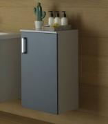 Шафка для ванної Kolpa-san Evelin E 702 підвісна 37.2х71.6 см ДСП сірий/антрацит 574040
