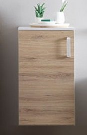 Шкафчик для ванной Kolpa-san Evelin E 702 подвесной 37.2х71.6 см ДСП серый/дуб 574050