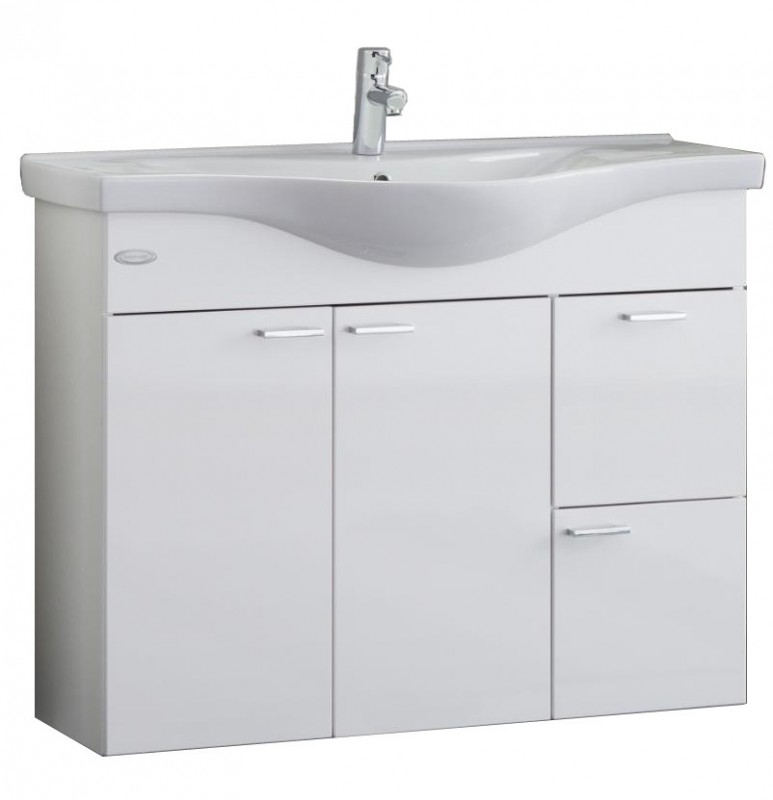 Тумба с раковиной Kolpa-san Fiona OUF 100 100х80см ДСП белый 507710