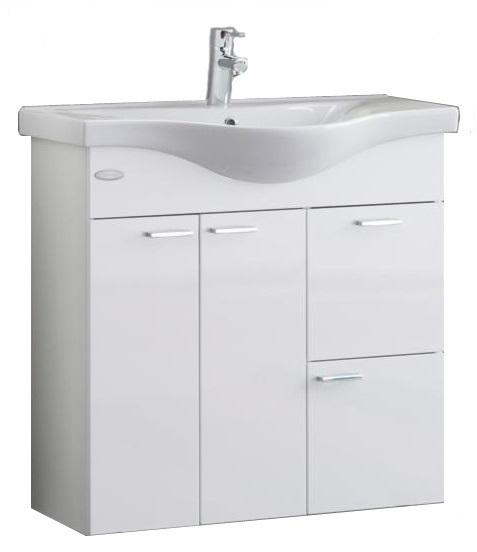 Тумба з раковиною Kolpa-san Fiona OUF 80 80х80 см ДСП білий 507690