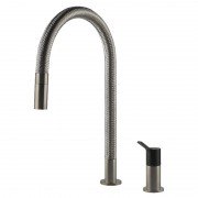 Смеситель для кухни Gessi Mesh однорычажный нержавеющая сталь/чёрный 60001#599