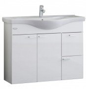 Тумба с раковиной Kolpa-san Fiona OUF 100 100х80см ДСП белый 507710