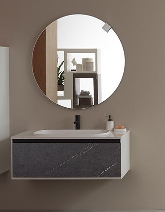 Тумба с раковиной Kolpa-san Pandora OUP 75 75х41.6 см ДСП черный камень 514210