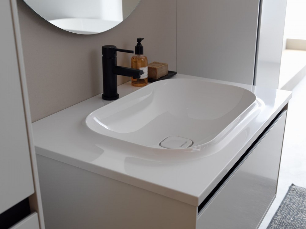 Тумба з раковиною Kolpa-san Pandora OP 110 110х41.6 см ДСП білий 514160