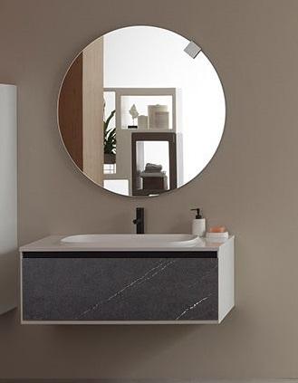 Тумба з раковиною Kolpa-san Pandora OUP 110 110х41.6 см ДСП чорний камінь 514220