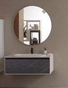 Тумба с раковиной Kolpa-san Pandora OUP 110 110х41.6 см ДСП черный камень 514220