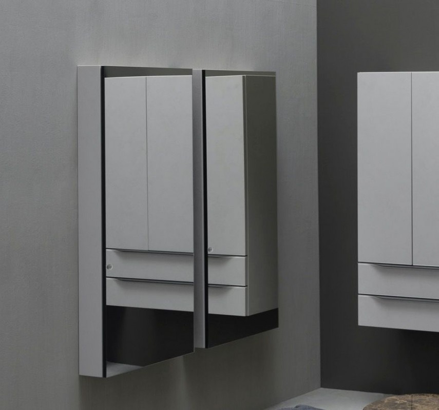 Пенал для ванной Kolpa-san Malaya M 1302/15 45х130 см МДФ/зеркало бежевый 573740